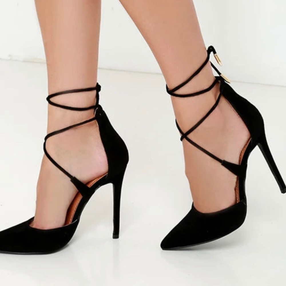 Lulus Lace Up Heels